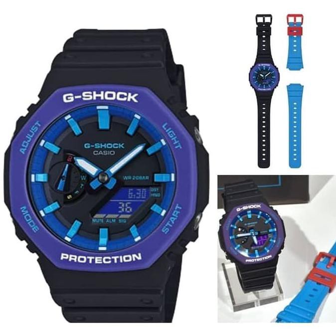 ● JAMINAN MURAH DIGITAL WATCH● CASIO G-SHOCK CARBON ANALOG DIGITAL JAM TANGAN GA-2100THS-1A