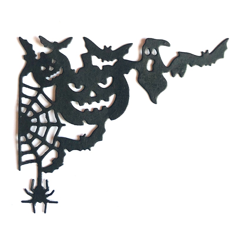 Cetakan Stensil Cutting Dies Motif Halloween Bahan Metal Untuk Scrapbook / Craft DIY