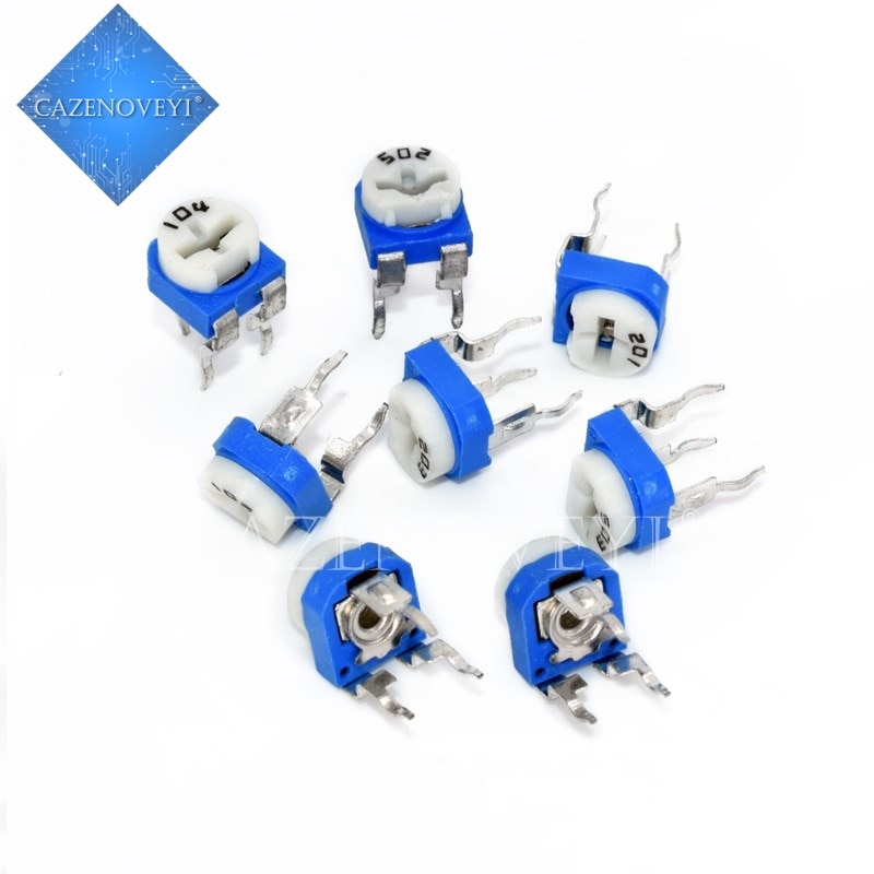 20pcs/lot RM065 RM-065 100 200 500 1K 2K 5K 10K 20K 50K 100K 200K 500K 1M ohm Trimpot Trimmer Potentiometer variable resistor