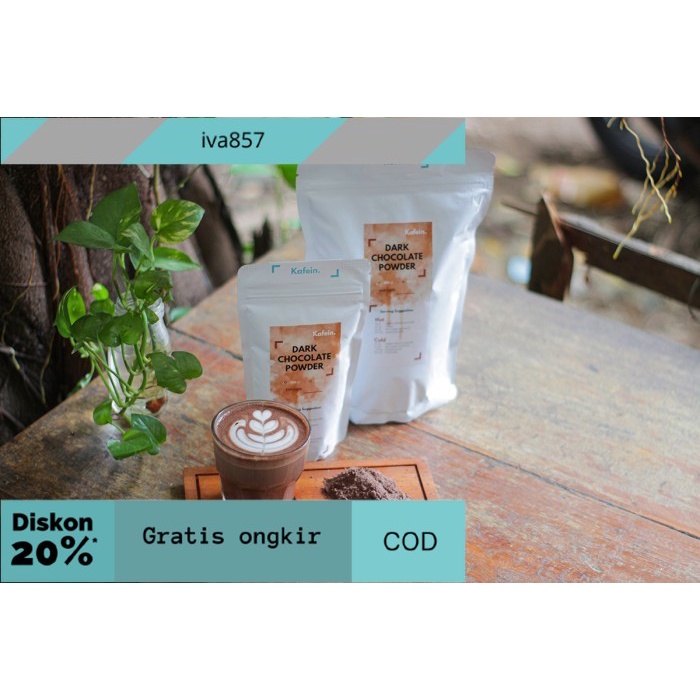 

PROMO (GOSEND) Kafein Dark Chocolate Powder Latte 200 gram / 800 gram - 800 Gram GRATIS ONGKIR