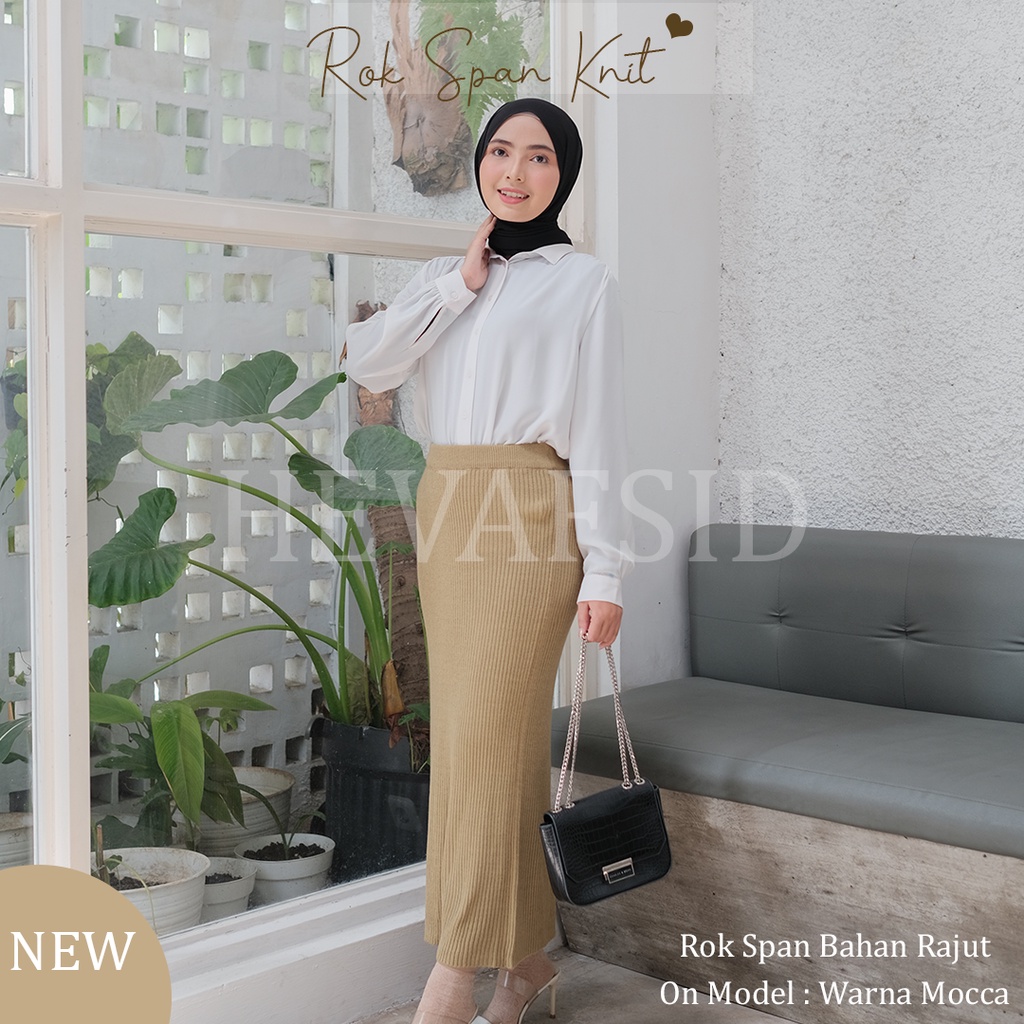 Rok Span Knit (Bahan Rajut Lembut)