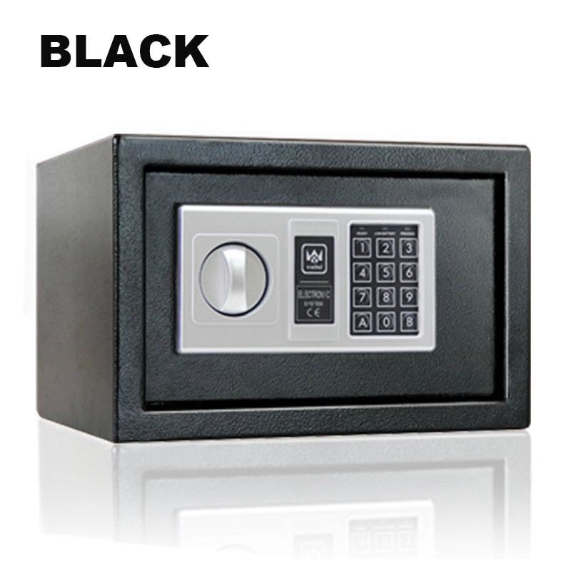 TaffGUARD Kotak Brankas Hotel Mini Password Safe Deposit Box Medium - EB20 - Black