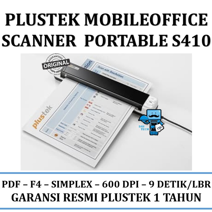 Scanner Portable Plustek MobileOffice scanner S410