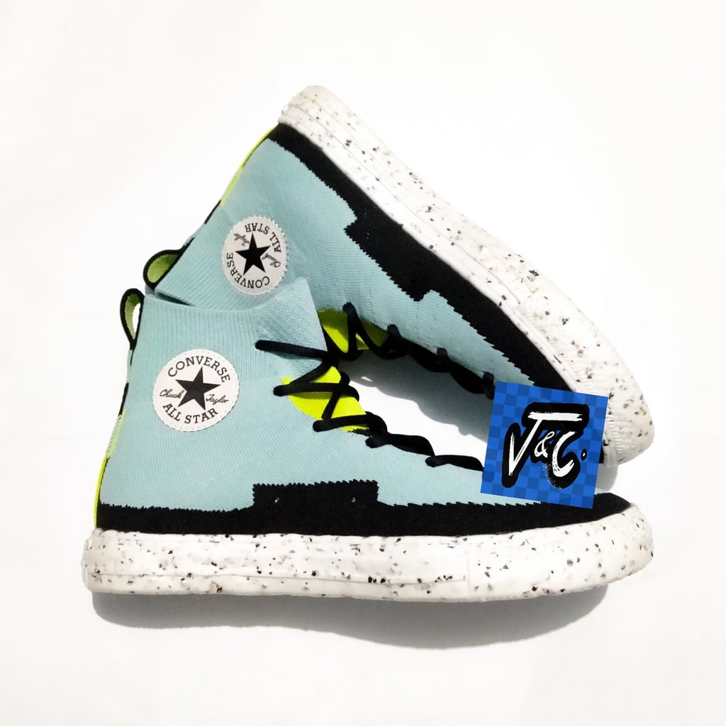 Converse Chuck Taylor All Star Renew Crater Recycled Knit Slip On Aloe