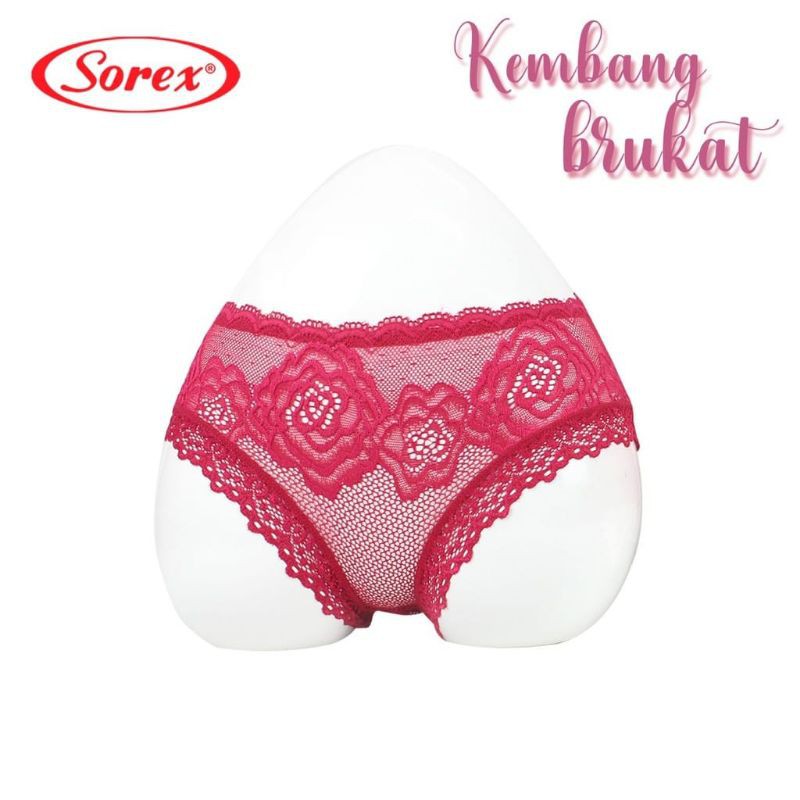 SOREX celana dalam wanita Mini Brukat 16308 Semi Transparan