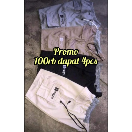 PINGGANG KARET/PRAKTIS Celana Chinos Cargo insight 100rb dapat 4pcs