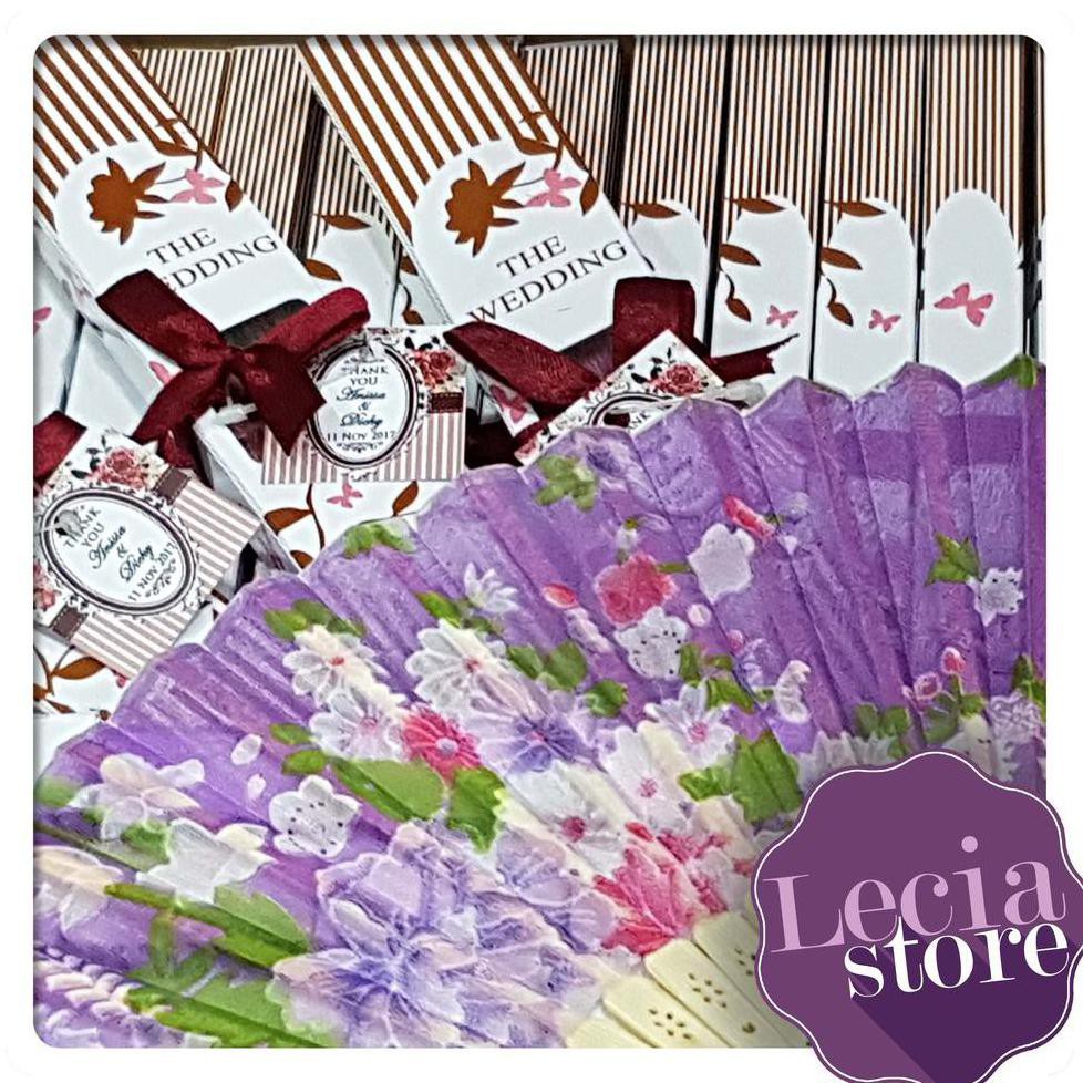 Souvenir Pernikahan Kipas kemas Box Eksklusif Mewah Unik