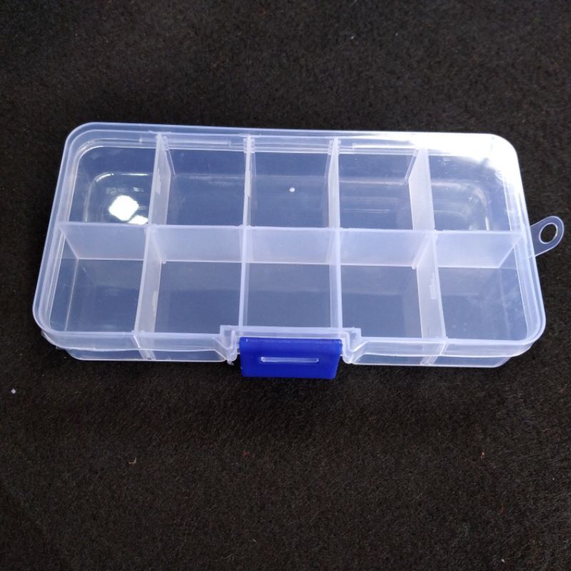 Kotak Monte Box Sekat 10 / Tempat Manik Manik / Tempat Monte