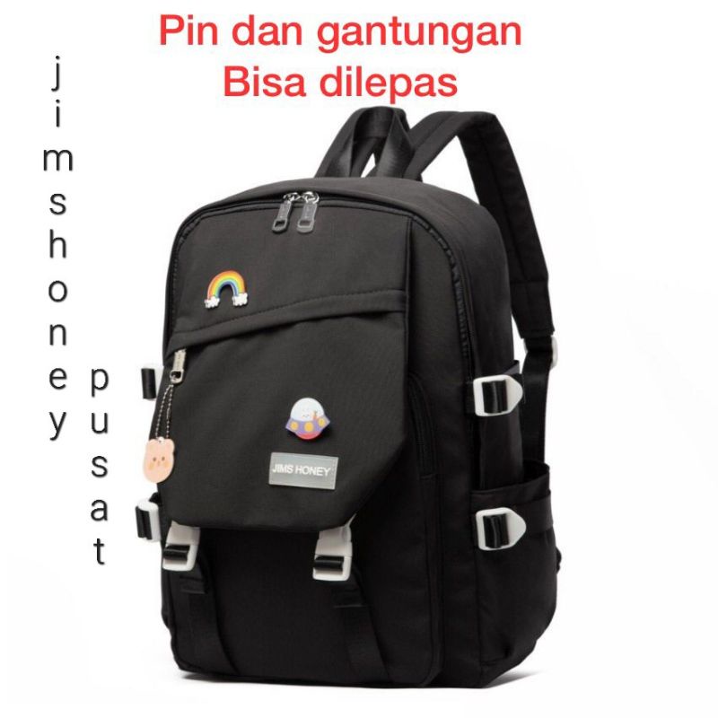 Tas Ransel JIMS HONEY Joan Backpack Unisex - Tas Punggung Wanita Pria Trendi Murah - Jimshoney Bag