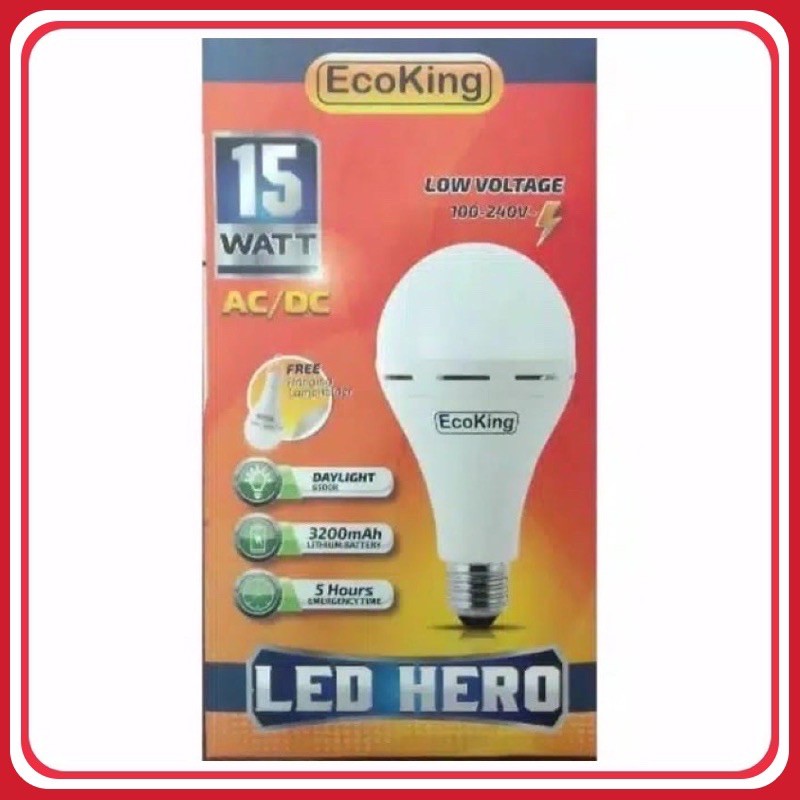 JShop ECOKING MAGIC HERO / EMERGENCY ECOKING / ECOKING MAGIC / MAGIC HERO / LAMPU LED EMERGENCY