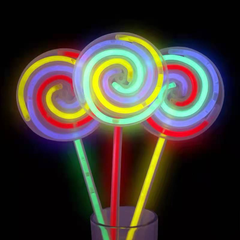 Mainan anak Glowstick Bentuk Permen / Glow stick candy / Candy Glow Lollipop