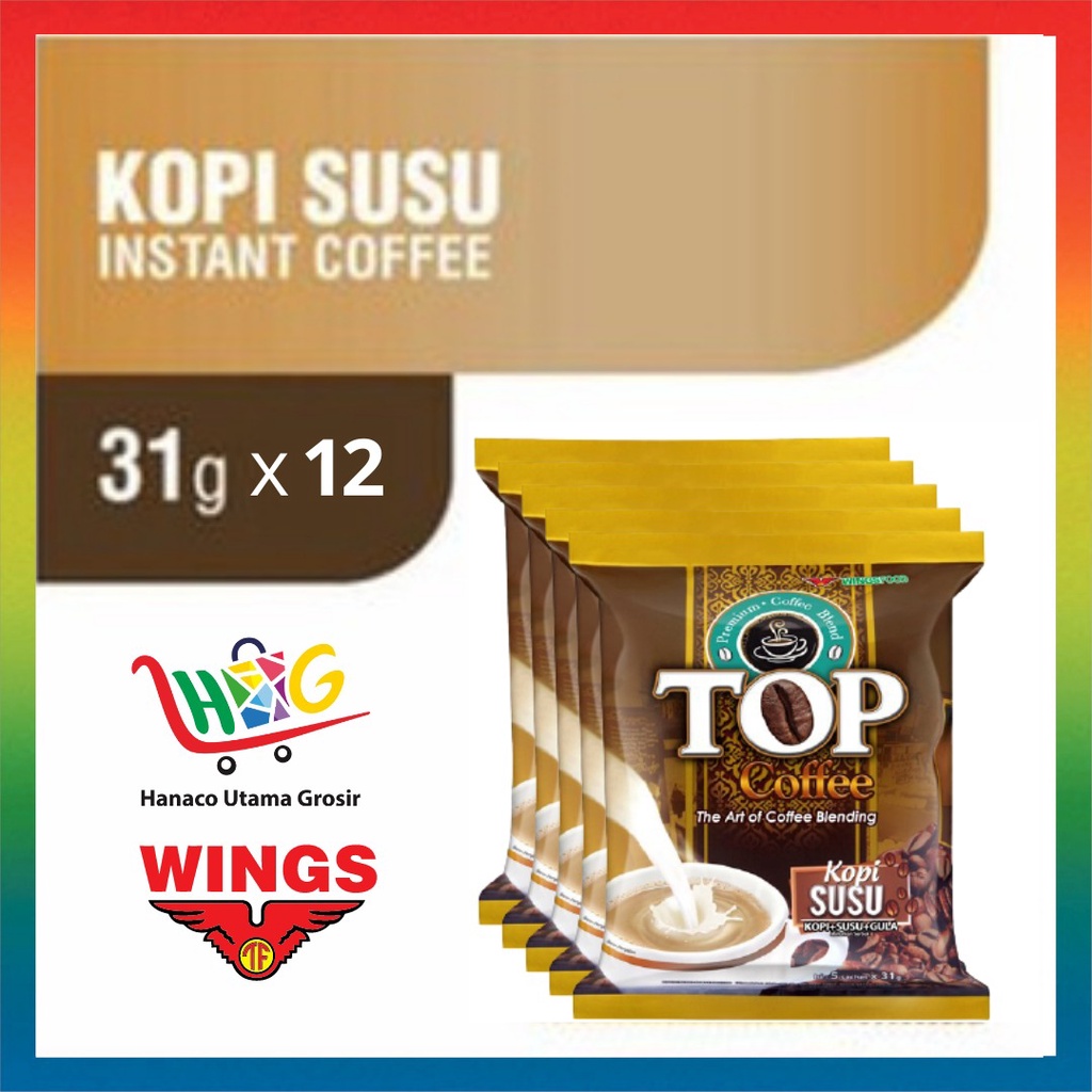 Top Coffee Susu 12 x 31 gram [ 1 PAK ]