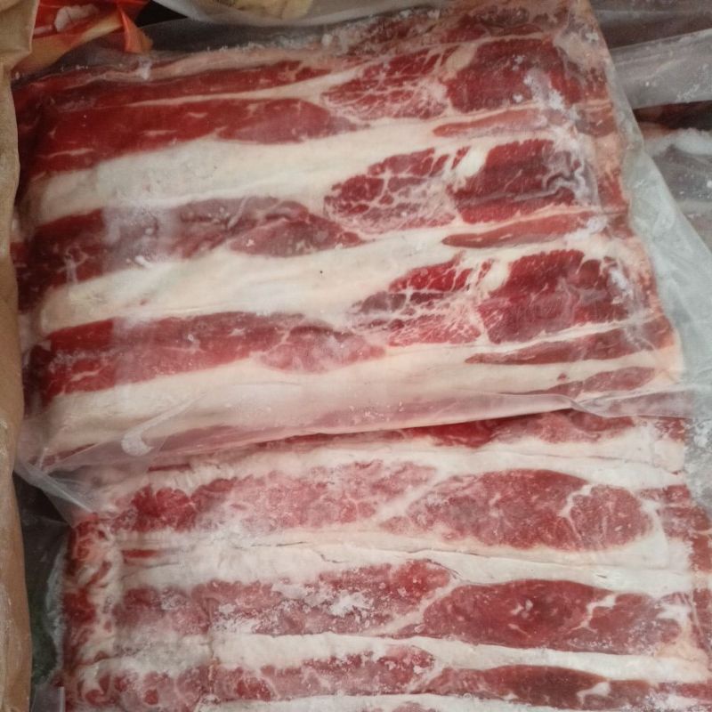 

daging sapi import US Shortplate beef 500gram frozen