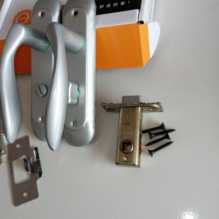 Special Price.. kunci pintu kamar mandi A 8805 BP / kunci pintu alumunium / kunci pagar besi / handl