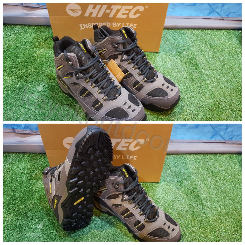 Promo Sepatu Gunung Hi Tec Bryce II WP Charcoal Grey Limoncello Murah