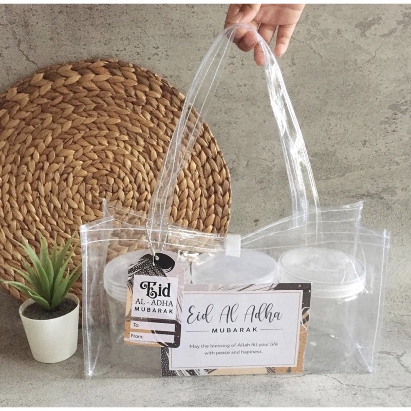 

PO 2 minggu Tas Mika Bening Souvenir Ukuran (±) 25 x 18 x 25 cm | Tas Hampers | Tas Souvenir | Tas Hari Raya | Tas Berkat | Tas Hadiah | Gift Bag | Hand Bag | Goodie Bag