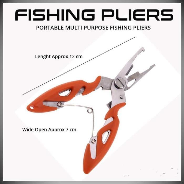Tang Gunting Kail Pancing Stainless Steel Fishing Hook Remover-6