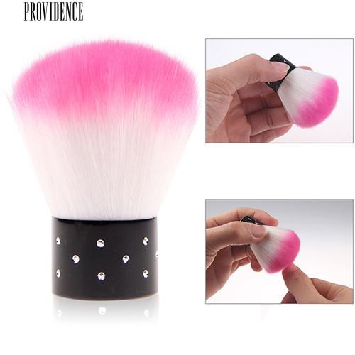 Colorful Nail Art Brush yang Lembut untuk Acrylic &amp; UV Gel Nail Art Brush Debu Cleaner