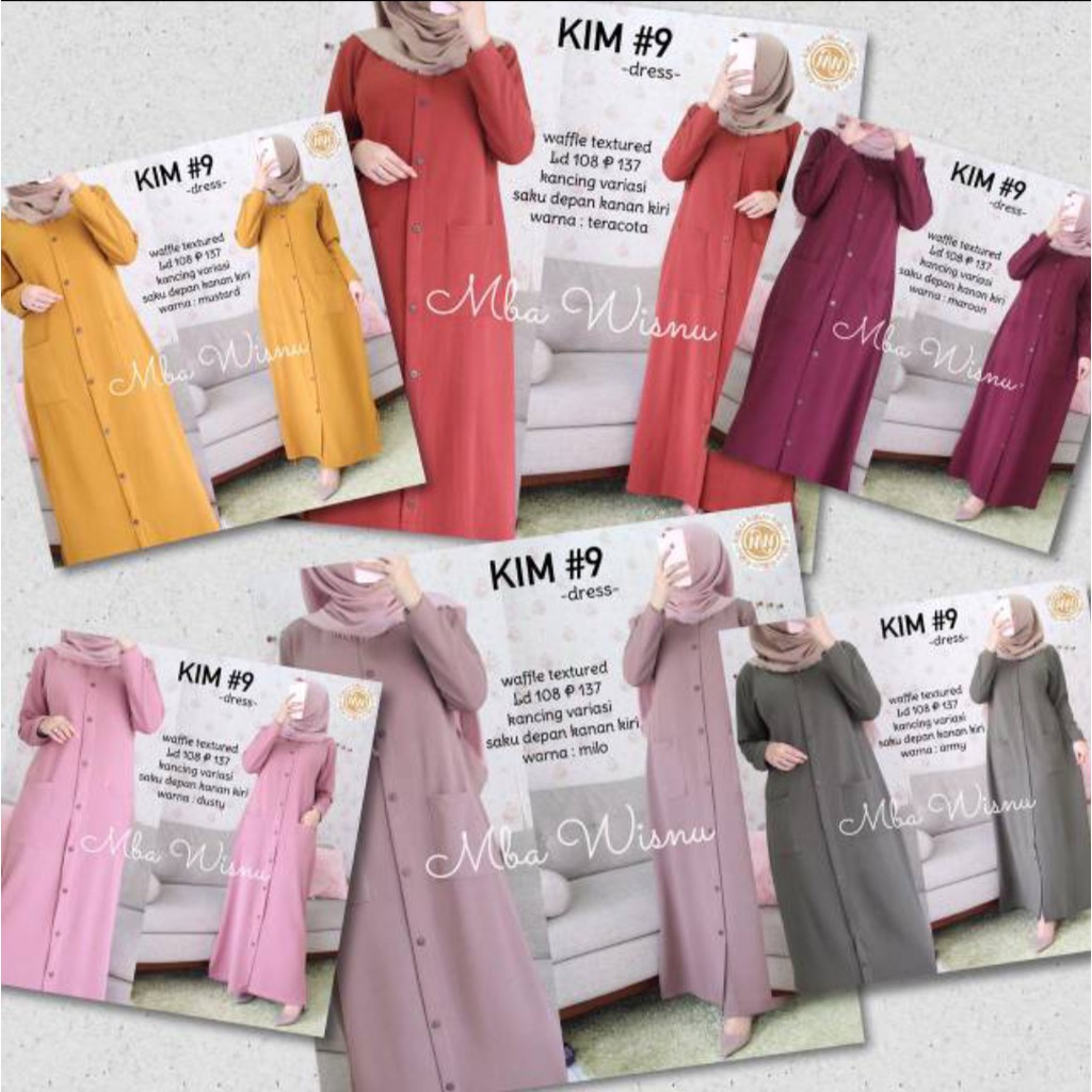 TERLARIS GAMIS KIM 9 DRESS BY MBA WISNU / MW BEST SELLER | READY |
