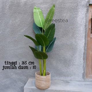 160cm pohon  pisang  latex hiasan  banana tree artificial 