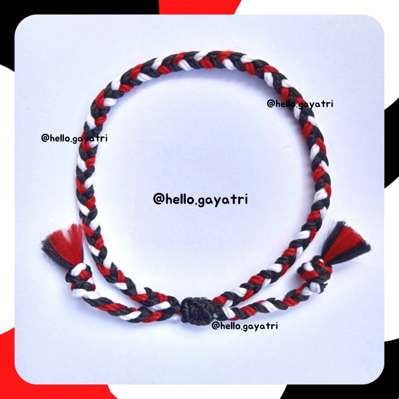 GELANG TRIDATU ASLI Khas BALI Tahan Air-A