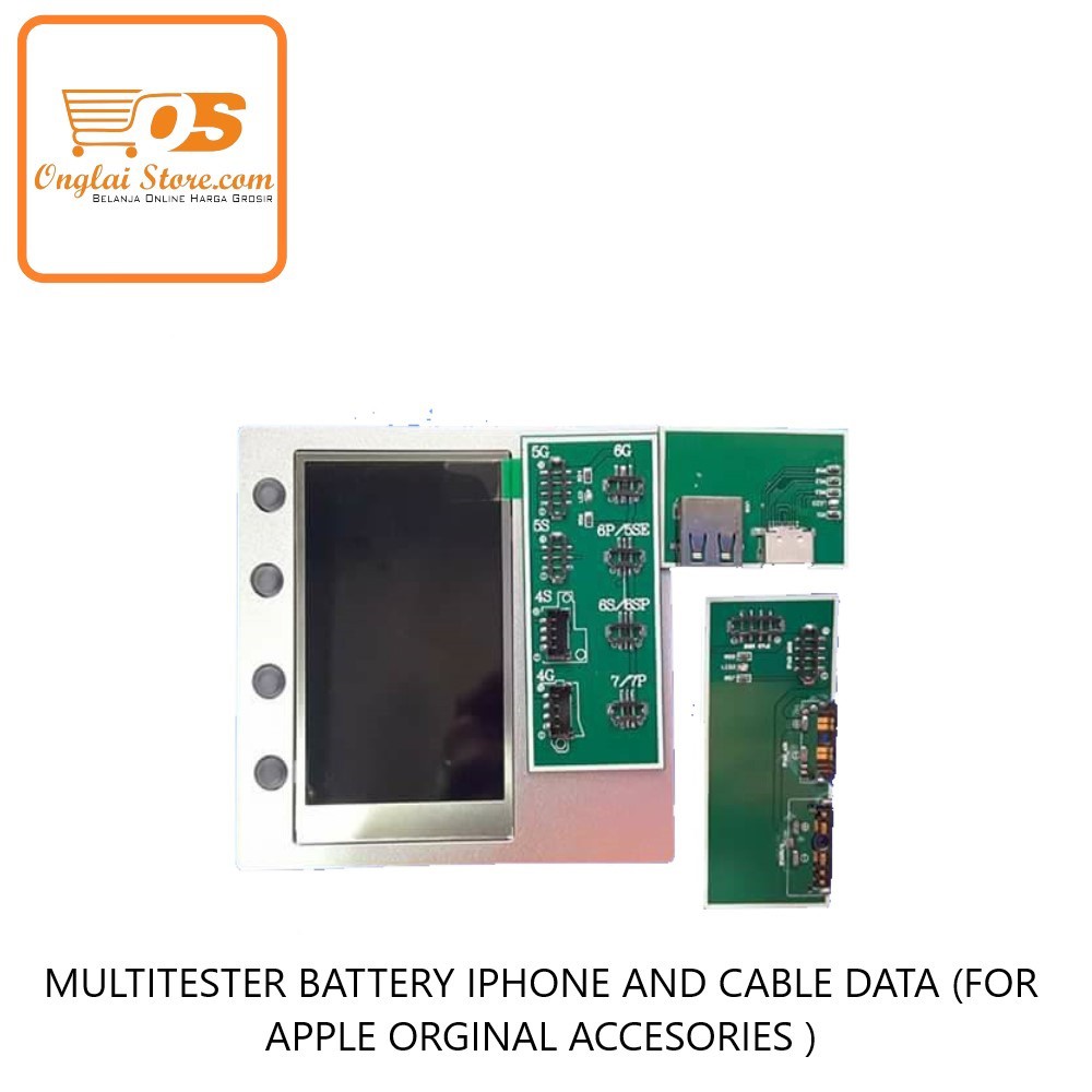 MULTITESTER BATTERY IPHONE AND CABLE DATA (FOR APPLE ORGINAL ACCESORIES ) (HARGA SPESIAL)