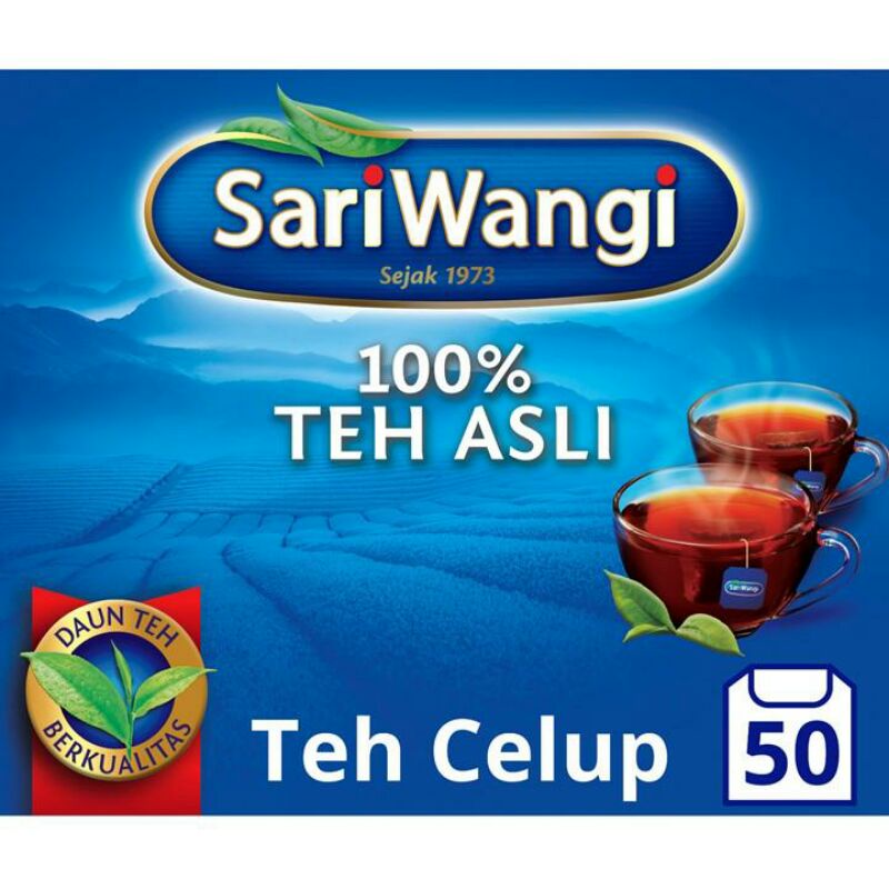 Sari Wangi Teh Celup Murni 50Kantong/100Kantong /centraltrenggalek