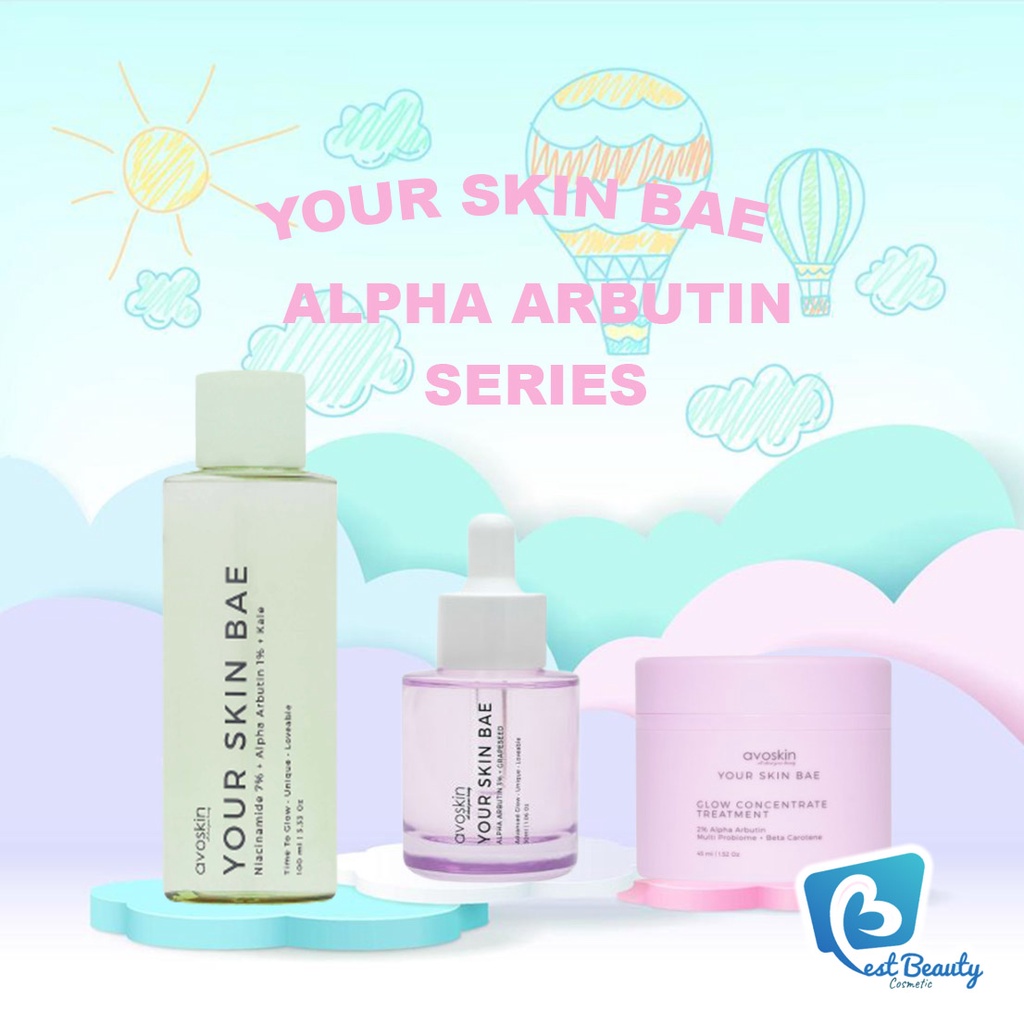 ★ BB ★ AVOSKIN Your Skin Bae Alpha Arbutin Series Serum - Toner - Barier Cream - YSB