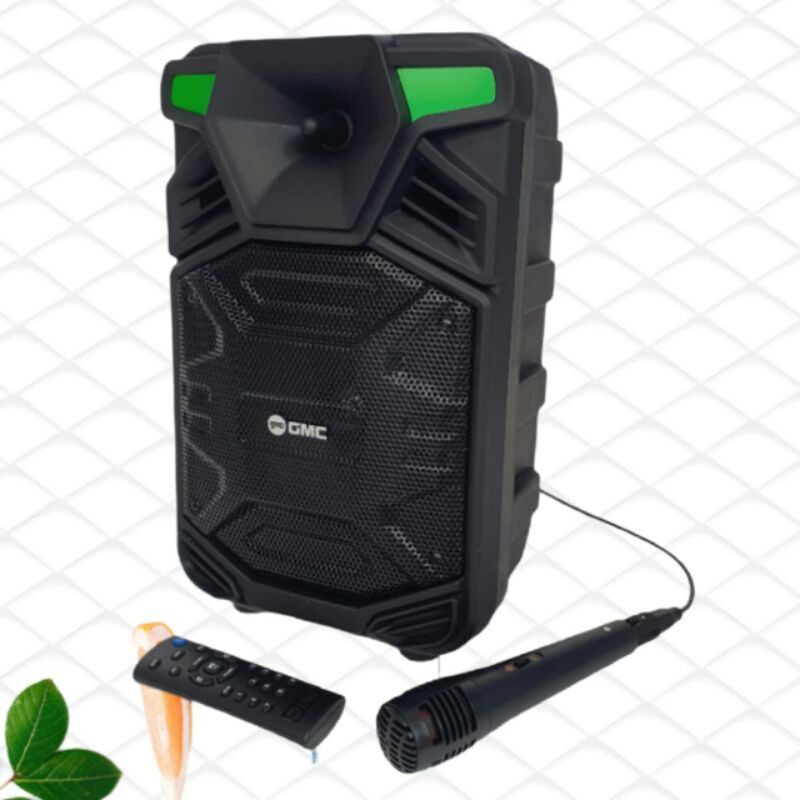 GMC Speaker Bluetooth 6 Inch Portable GMC 897M USB Free Mic Extra Bass