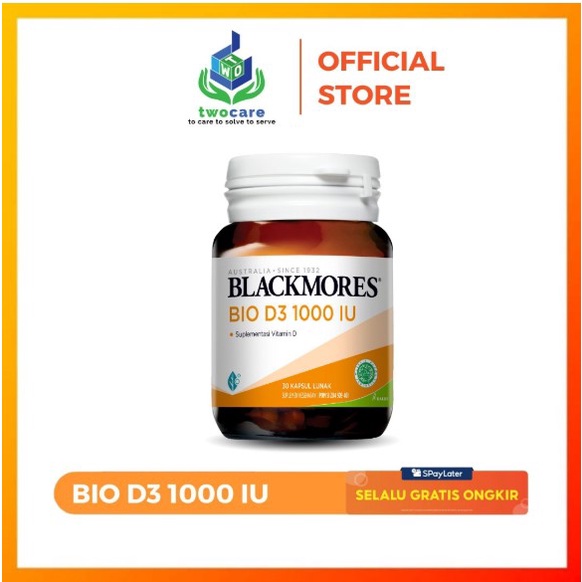 Blackmores Bio D3 1000 Vitamin D3 1000IU - 30 Capsule