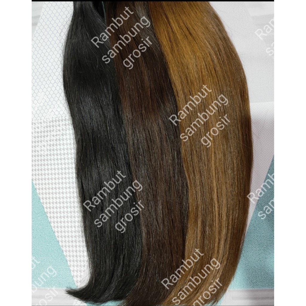 TEBAL Rambut sambung/hairextension Warna rambut ASLI100%
