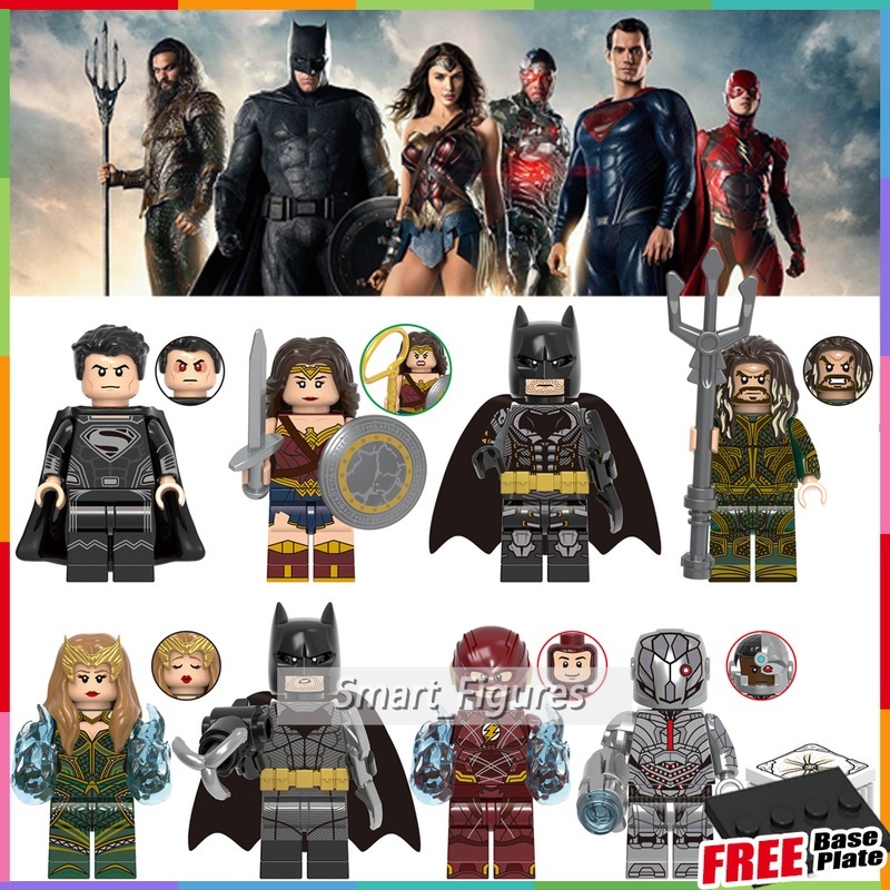 X0312 Mainan Action Figure Batman Cyborg Mera Aquaman DC Justice League Mini Untuk Hadiah Anak