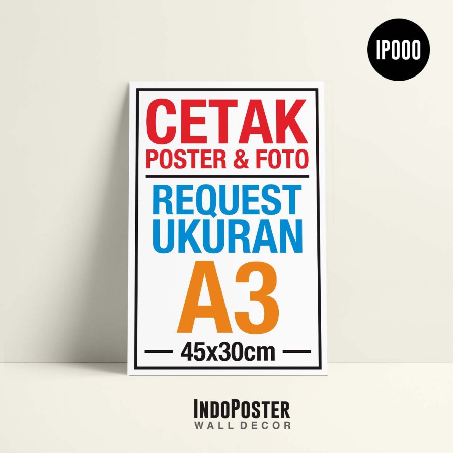 Jual Poster Dekorasi Request Custom Desain Cetak Foto TANPA BINGKAI ...
