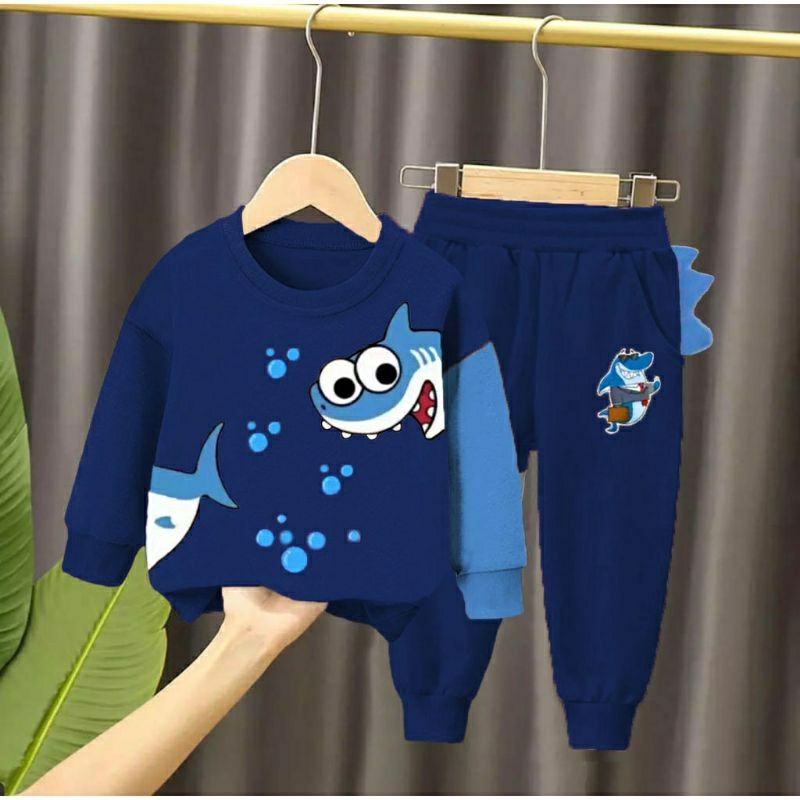 SETELAN ANAK BEBY SHARK HIU 0-6 TAHUN BAJU ANAK SETELAN BAJU ANAK BAJU SETELAN ANAK PAKAIAN ANAK SWEATER ANAK LAKI LAKI PEREMPUAN BAJU ANAK PEREMPUAN LAKI LAKI STELAN ANAK BAJU ANAK