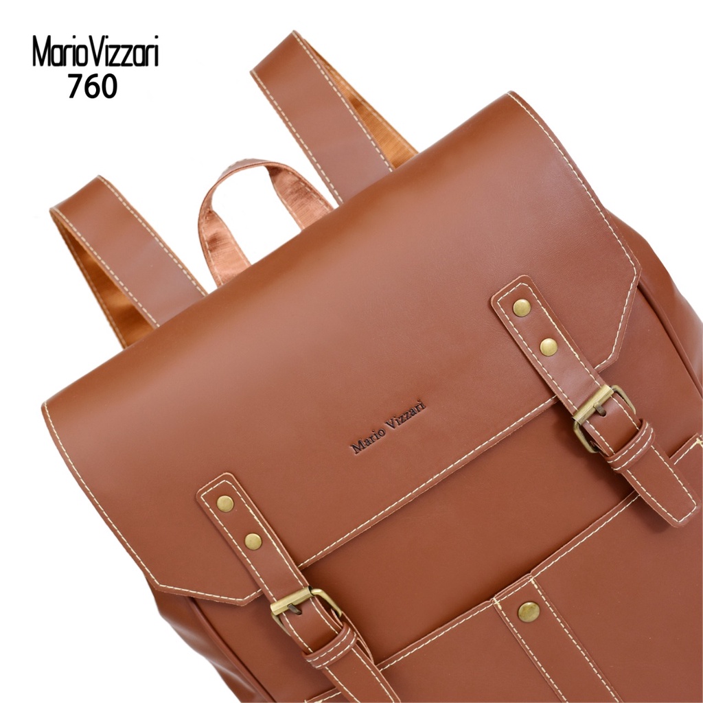 Tas Ransel Pria Kulit Mario Vizzari Grayson (760) - Laptop