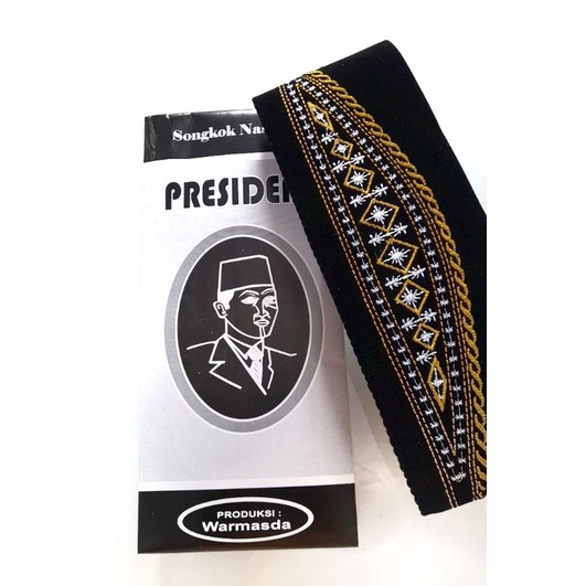 Songkok Nasional Presiden Bordir/ Songkok Nasional Presiden