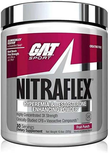 GAT NITRAFLEX PRE WORKOUT 30 SERVING GAT NITRA FLEX PRE WORKOUT PLUS BURN BOOSTER 30 SERVING