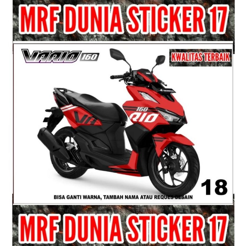 Sticker decal Vario 160 Full Body  Decal Motor Vario 160 Sticker Motor Vario 160 Decal Sticker Motor