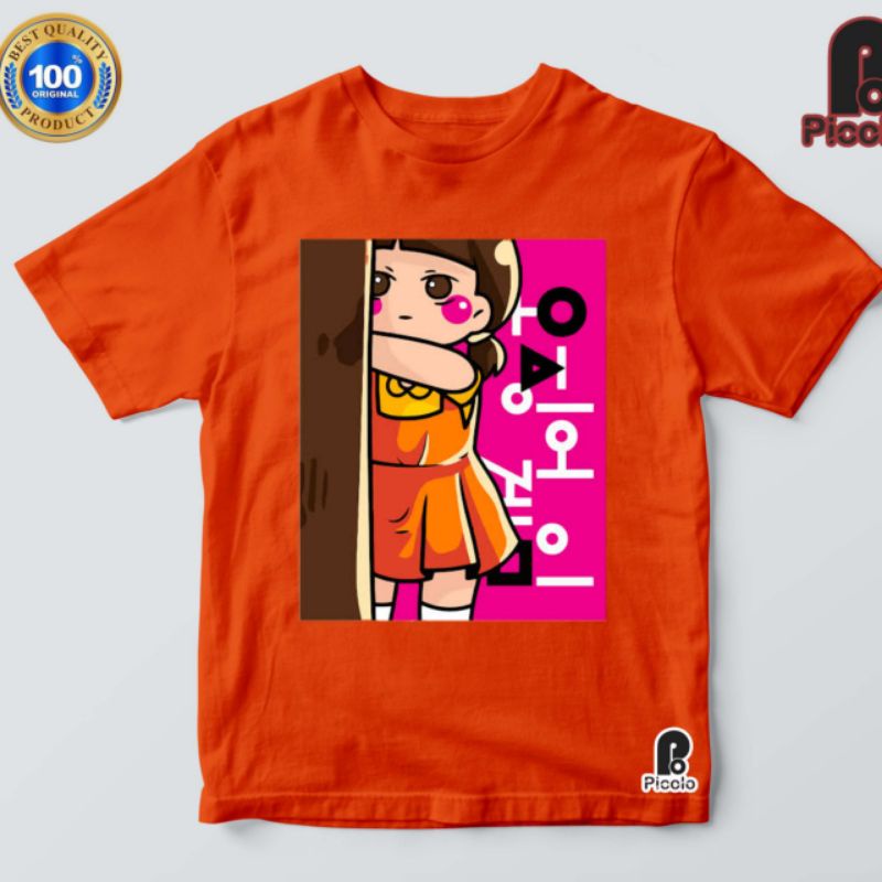 KAOS BAJU ANAK SQUID GAME BAHAN PREMIUM