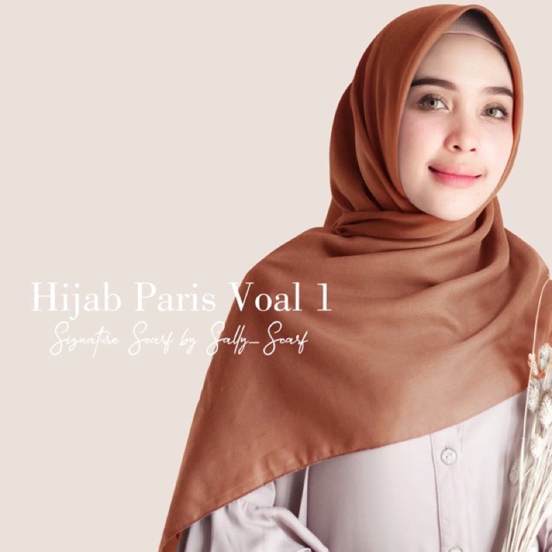 Hijab Segi empat Paris Voal, Voal Basic, Jilbab Square