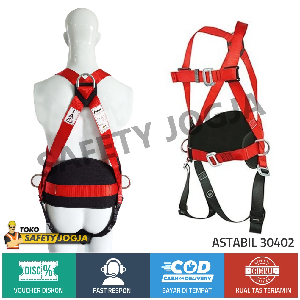 Sabuk Panjat Tebing Tower / FULL BODY HARNESS ASTABIL 30402 - ALAT KESELAMATAN SAFETY BELT