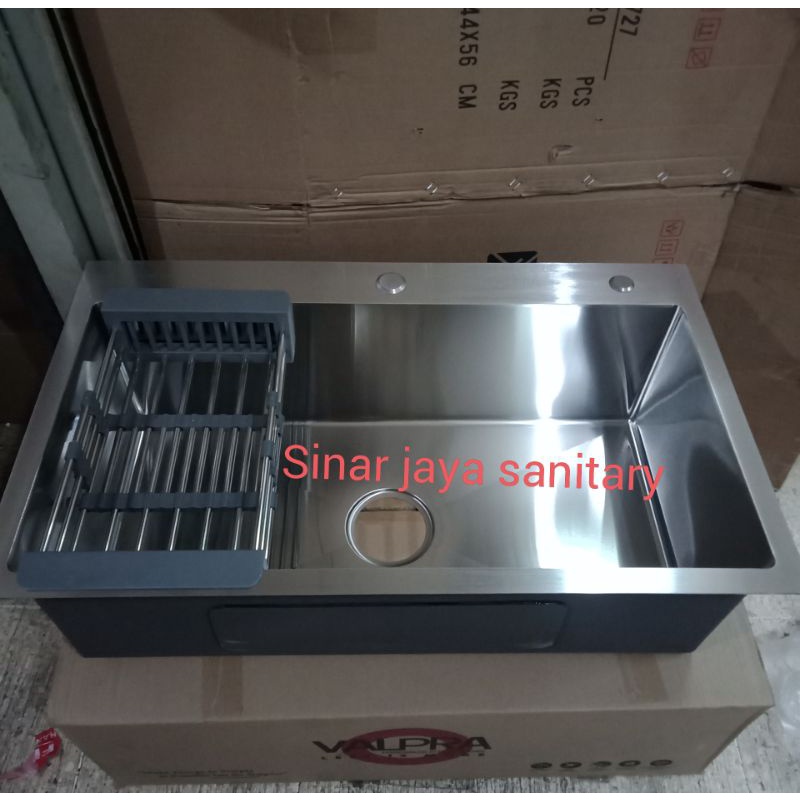 Kitchen sink 1 lobang 7545 stainless 304 / Bak cuci piring stainless