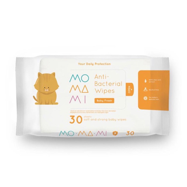 Momami antibacterial wipes