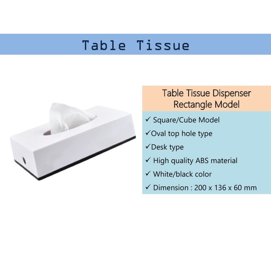 TEMPAT TISSUE DISPENSER MODEL KOTAK