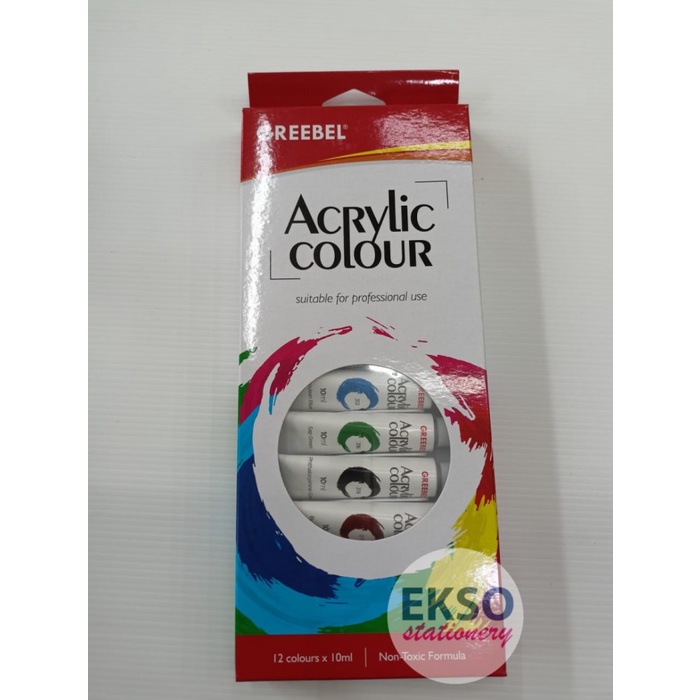 

Produk Terbaru Greebel Cat Akrilik / Acrylic Colour / Acrylic Paint 10Ml (12Pcs/Box)