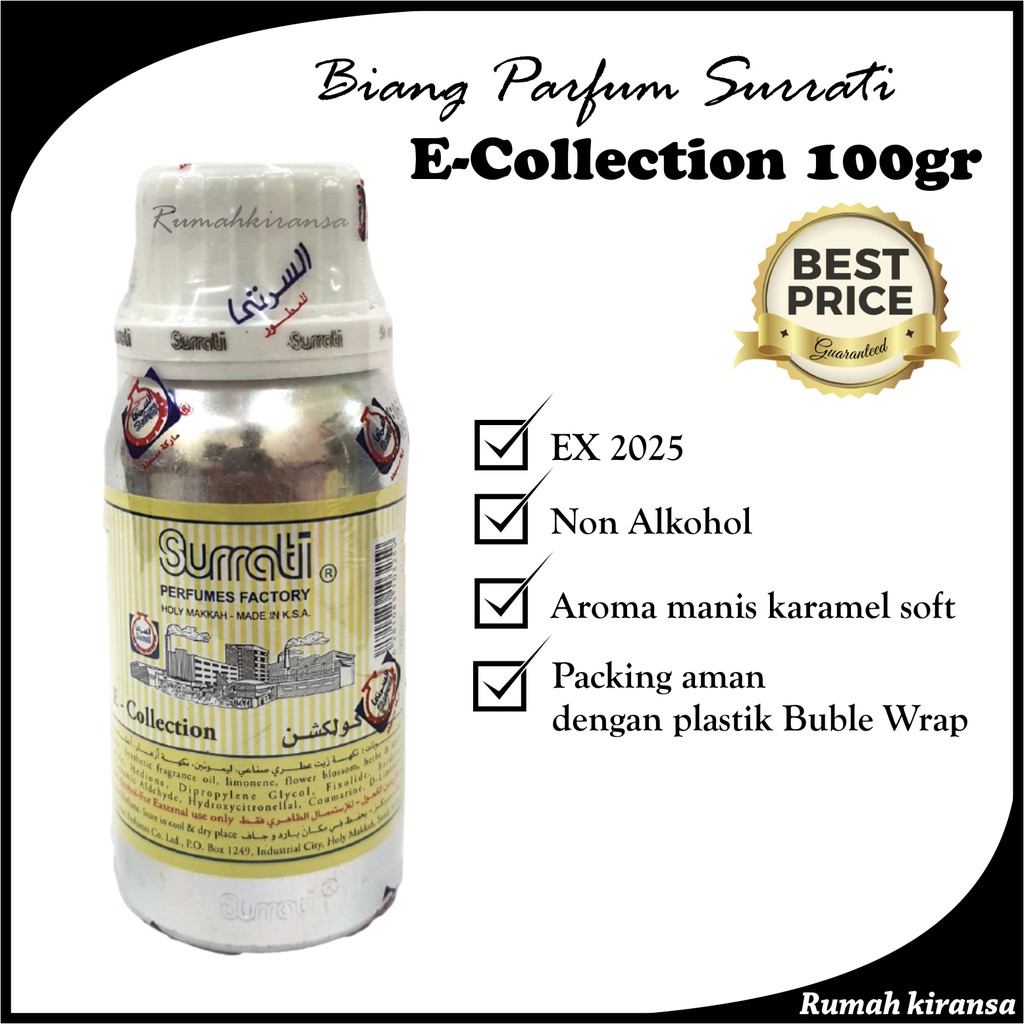 Parfum  E-COLLECTION 100gr | Parfum Surrati | Surrati Perfume