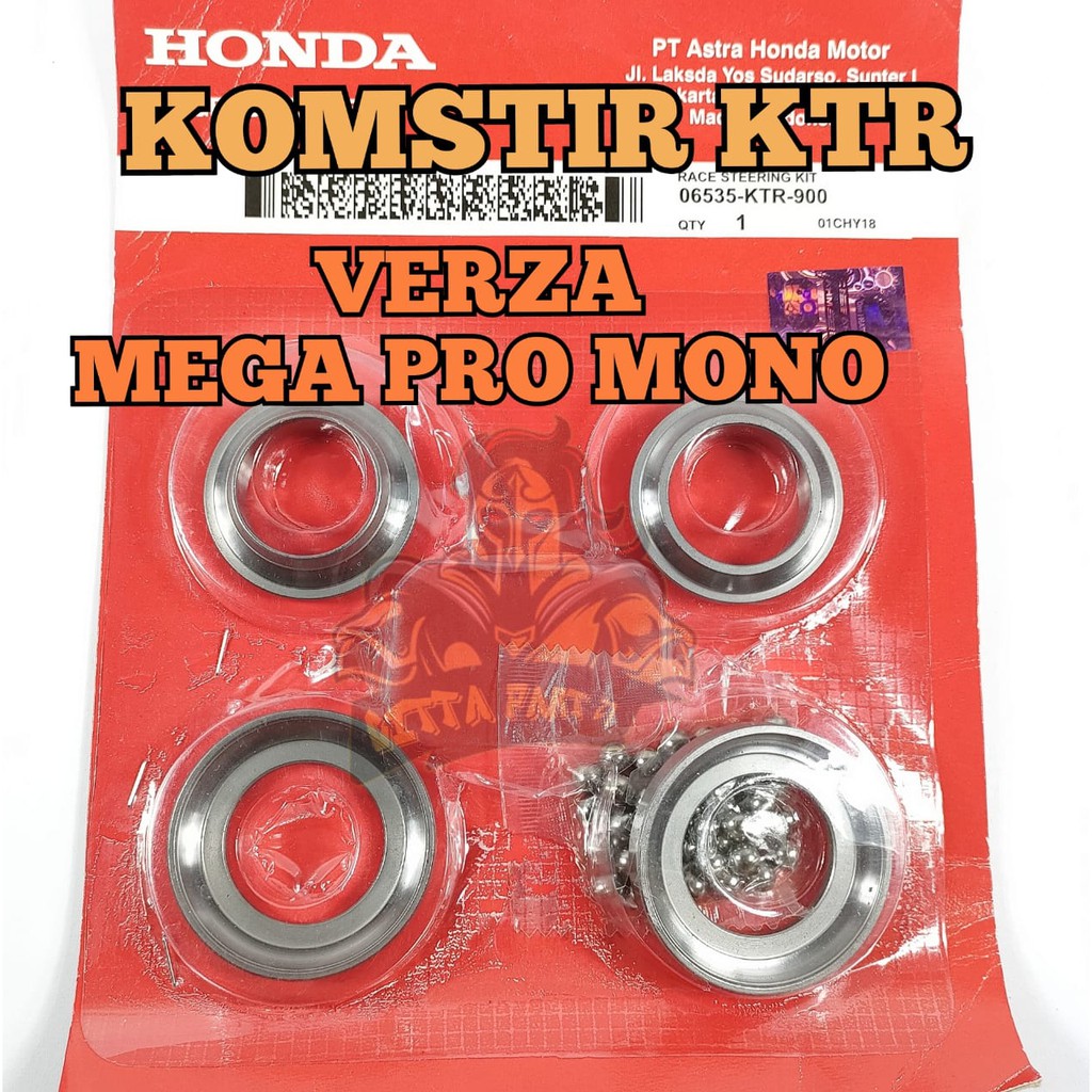 komstir VERZA MEGA PRO MONO SOCK kualitas tinggi presisi kuat awet KOMSTIR BEARING KLAHAR STANG STIR