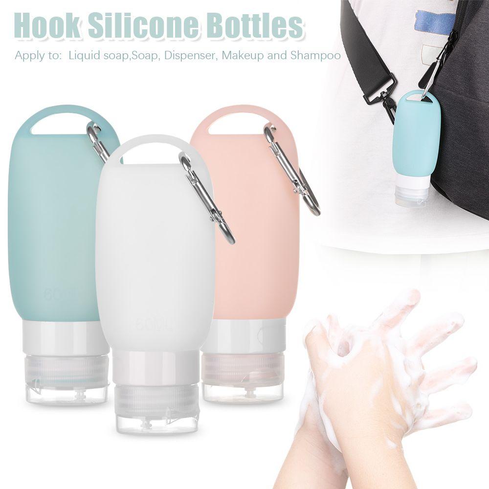 Preva Hook Botol Wadah Penyimpanan Silikon Portabel Setelan Travel Multifungsi Hand Sanitizer