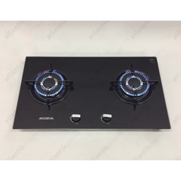 Kompor Tanam Modena Gas 2 Tungku 70cm Built-In Hob BH 0725 BH0725