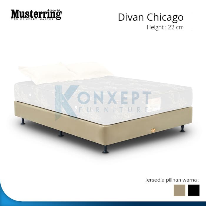 STOCK TERBATAS DIVAN MUSTERRING CHICAGO - 160X200 SPRINGBED TD514